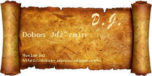 Dobos Jázmin névjegykártya